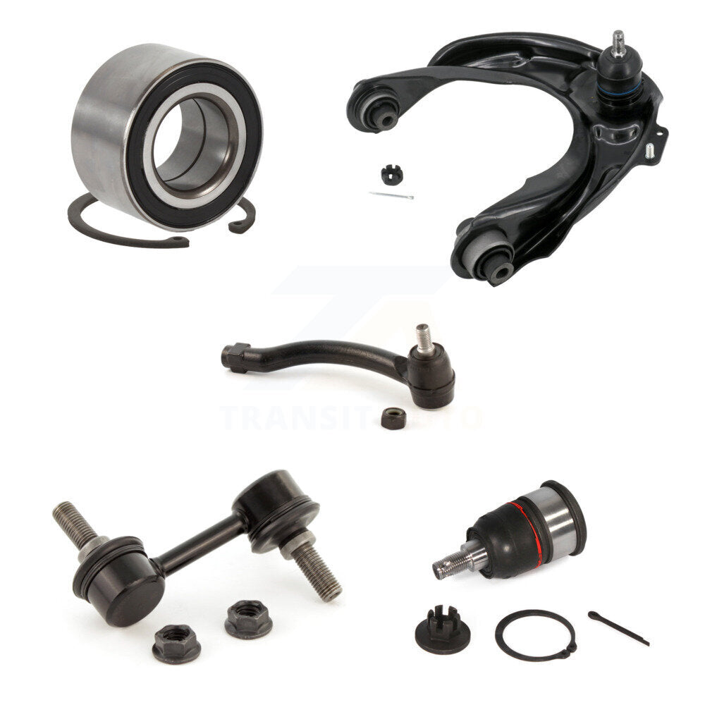 Bearing Upper Control Arm Lower Ball Joint Outer Tie Rod Link Front Left Kit For