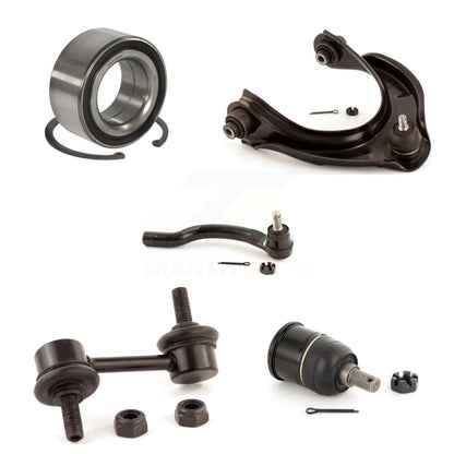 Bearing Upper Arm Lower Ball Joint Outer Tie Rod & Link Front Left Kit For Honda