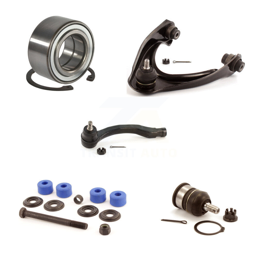 Wheel Upper Control Arm Lower Ball Joint Outer Tie Rod Link Front Right Kit For