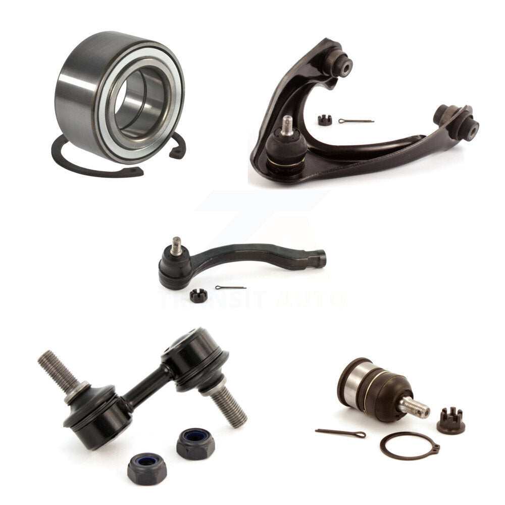 Wheel Upper Control Arm Lower Ball Joint Outer Tie Rod Link Front Right Kit For