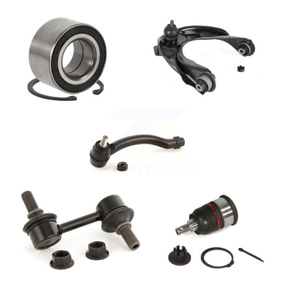 Upper Arm Lower Ball Joint Outer Tie Rod Link Front Right Kit (5Pc) For Acura TL