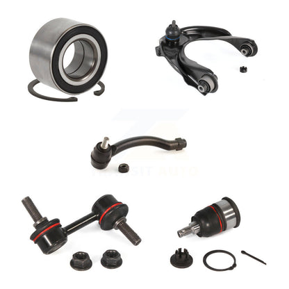 Upper Arm Lower Ball Joint Outer Tie Rod Link Front Right Kit (5Pc) For Acura TL