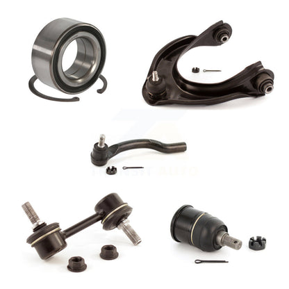 Upper Arm Lower Ball Joint Outer Tie Rod & Link Front Right Kit (5Pc) For Honda