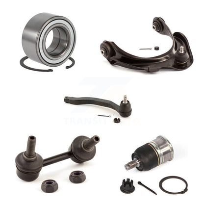 Upper Arm Lower Ball Joint Outer Tie Rod Link Front Right Kit (5Pc) For Honda TL
