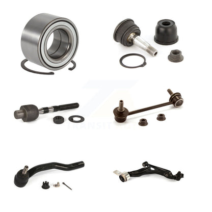 Wheel Bearing Lower Control Arm Upper Ball Joint Tie Rod Link Front Left Kit For