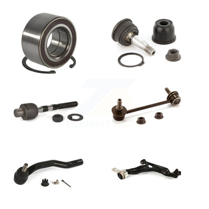 Wheel Bearing Lower Control Arm Upper Ball Joint Tie Rod Link Front Left Kit For