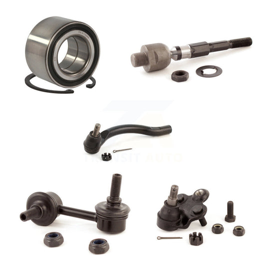 Bearing Lower Ball Joint Tie Rod Link Front Left Kit (5Pc) For Honda Civic 1.3L