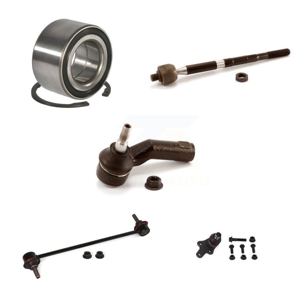 Wheel Bearing Lower Ball Joint Tie Rod Link Front Left Kit (5Pc) For Ford Focus