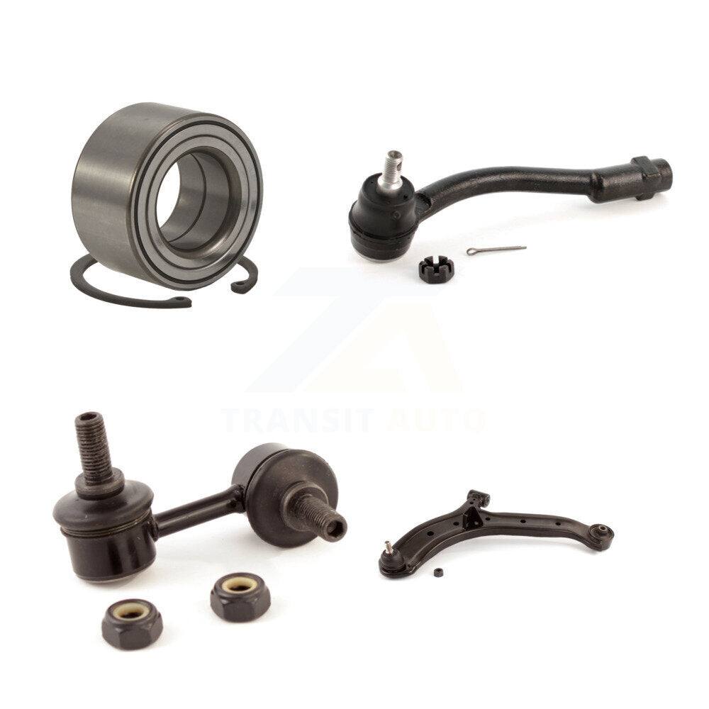 Bearing Lower Control Arm Outer Tie Rod & Link Front Left Kit For Hyundai Accent