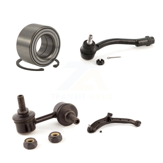 Bearing Lower Control Arm Outer Tie Rod & Link Front Left Kit For Hyundai Accent