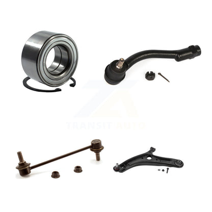 Bearing Lower Control Arm with BJ Outer Tie Rod Link Front Left Kit For Kia Soul