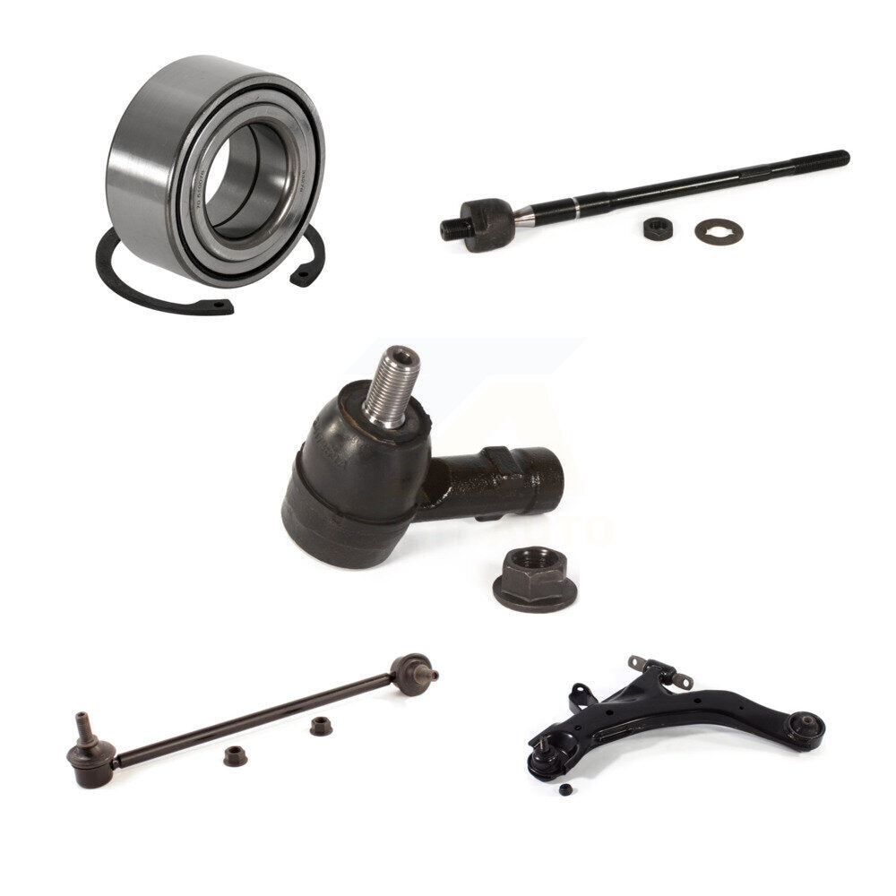 Bearing Lower Control Arm Tie Rod Link Front Left Kit (5Pc) For Hyundai Tiburon