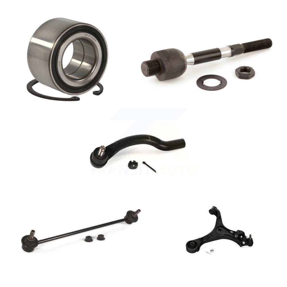 Bearing Lower Control Arm Tie Rod Link Front Left Kit (5Pc) For Honda Civic ILX