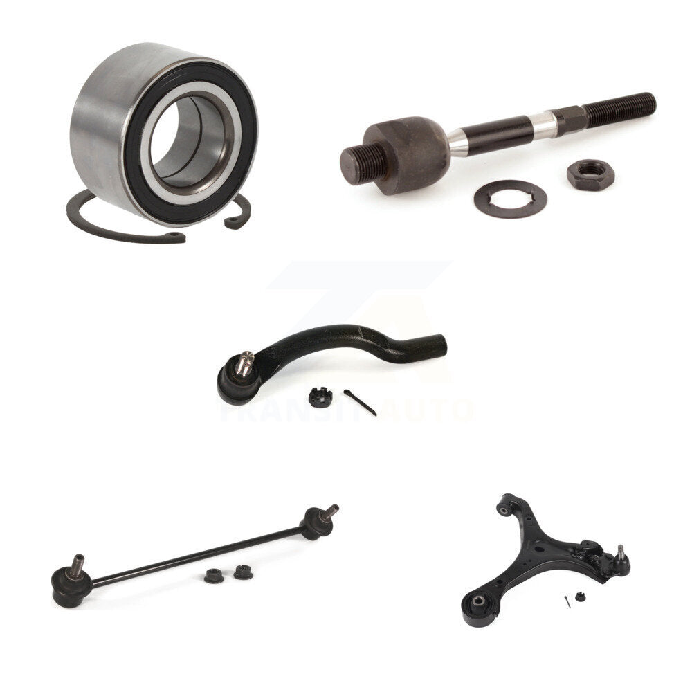 Bearing Lower Control Arm Tie Rod Link Front Left Kit (5Pc) For Honda Civic ILX