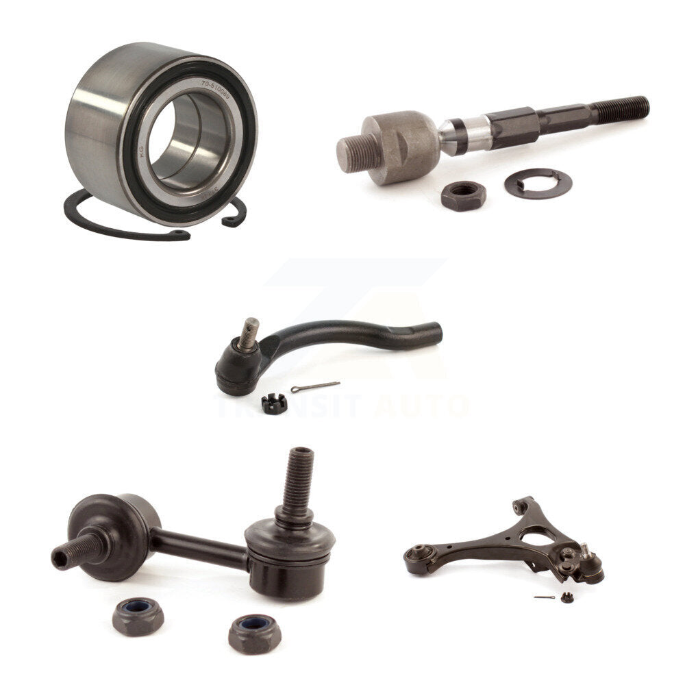Bearing Lower Control Arm Tie Rod Link Front Left Kit (5Pc) For Honda Civic 1.3L