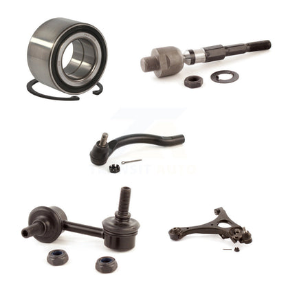 Bearing Lower Control Arm Tie Rod Link Front Left Kit (5Pc) For Honda Civic 1.3L