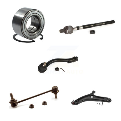 Bearing Lower Control Arm with BJ Tie Rod Link Front Left Kit (5Pc) For Kia Soul