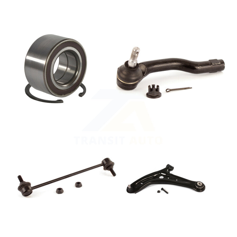 Wheel Bearing Lower Arm Outer Tie Rod Link Front Left Kit For 2011-2014 Mazda 2