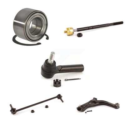 Wheel Bearing Lower Arm Tie Rod Link Front Left Kit (5Pc) For Ford Escape Mazda