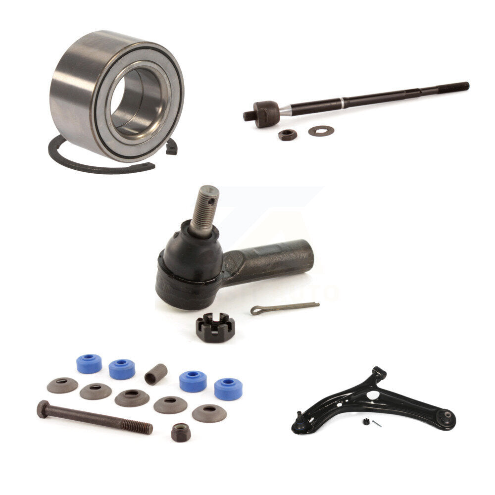 Bearing Lower Control Arm Tie Rod End Link Front Left Kit (5Pc) For Toyota Echo