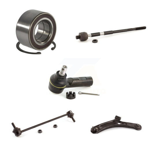 Wheel Bearing Lower Control Arm Tie Rod Link Front Left Kit (5Pc) For Suzuki SX4