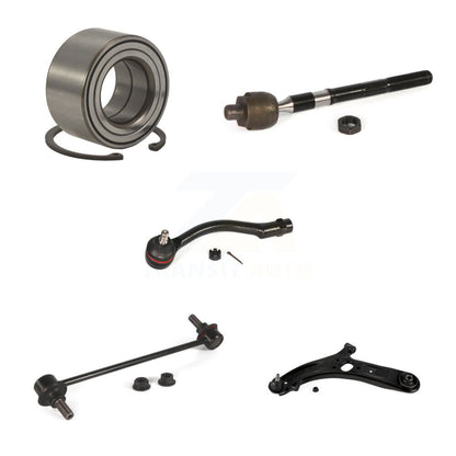 Bearing Lower Arm Tie Rod Link Front Left Kit (5Pc) For 2012-2017 Hyundai Accent