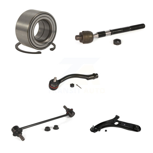 Bearing Lower Arm Tie Rod Link Front Left Kit (5Pc) For 2012-2017 Hyundai Accent