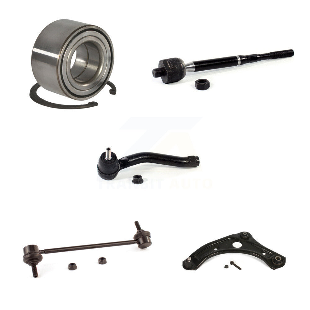 Bearing Lower Control Arm Tie Rod End Link Front Left Kit (5Pc) For Nissan Micra