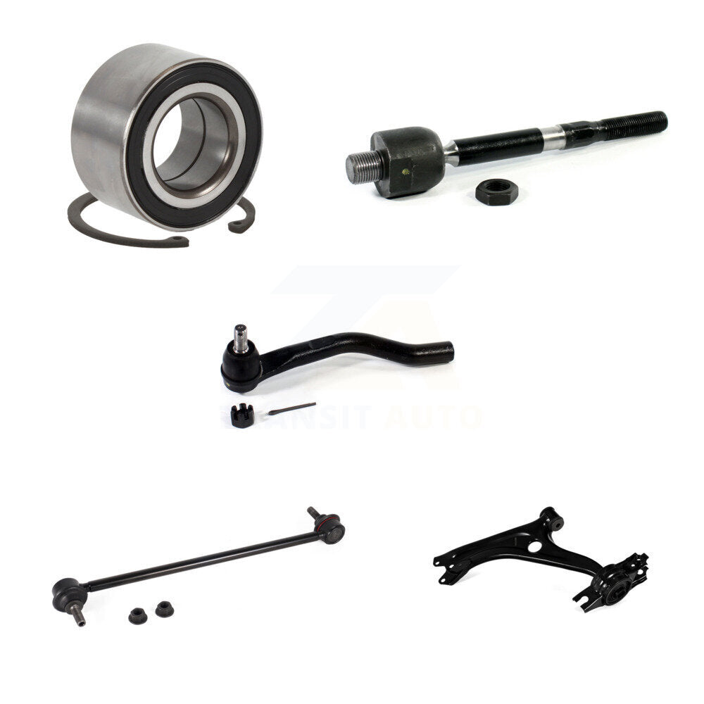 Bearing Lower Control Arm Tie Rod End Link Front Left Kit (5Pc) For Honda Civic