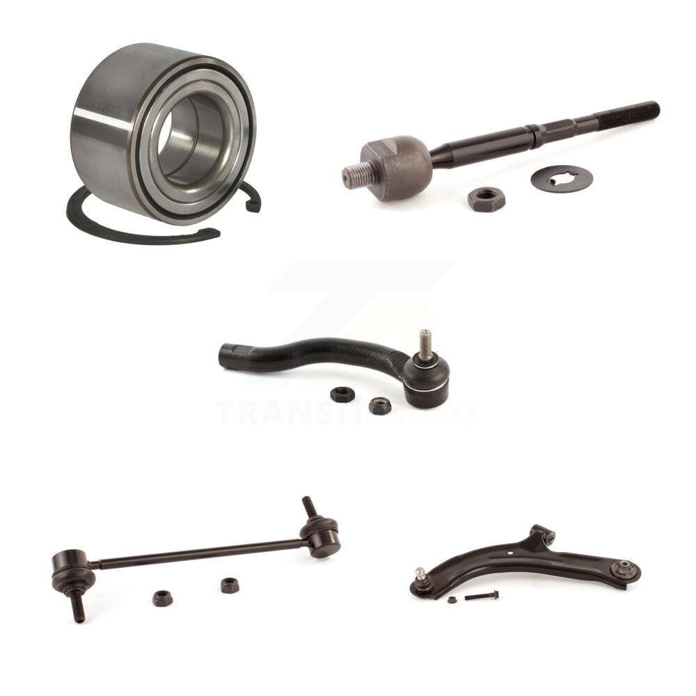 Bearing Lower Control Arm Tie Rod End Link Front Left Kit (5Pc) For Nissan Versa