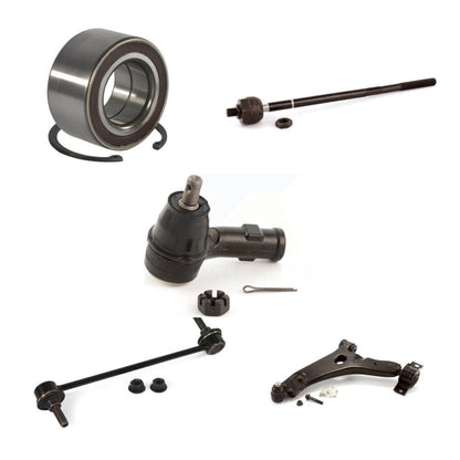 Wheel Bearing Lower Control Arm Tie Rod Link Front Left Kit (5Pc) For Ford Focus