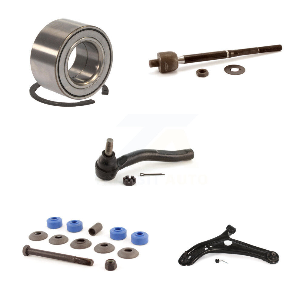 Bearing Lower Control Arm Tie Rod End Link Front Left Kit (5Pc) For Toyota Echo