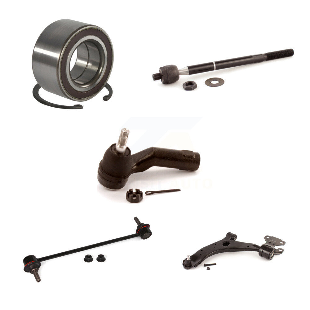 Bearing Lower Control Arm Tie Rod & Link Front Left Kit (5Pc) For Mazda 3 Sport