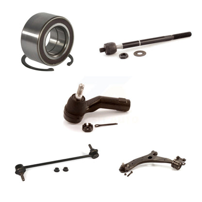 Bearing Lower Control Arm with BJ Tie Rod Link Front Left Kit (5Pc) For Mazda 3