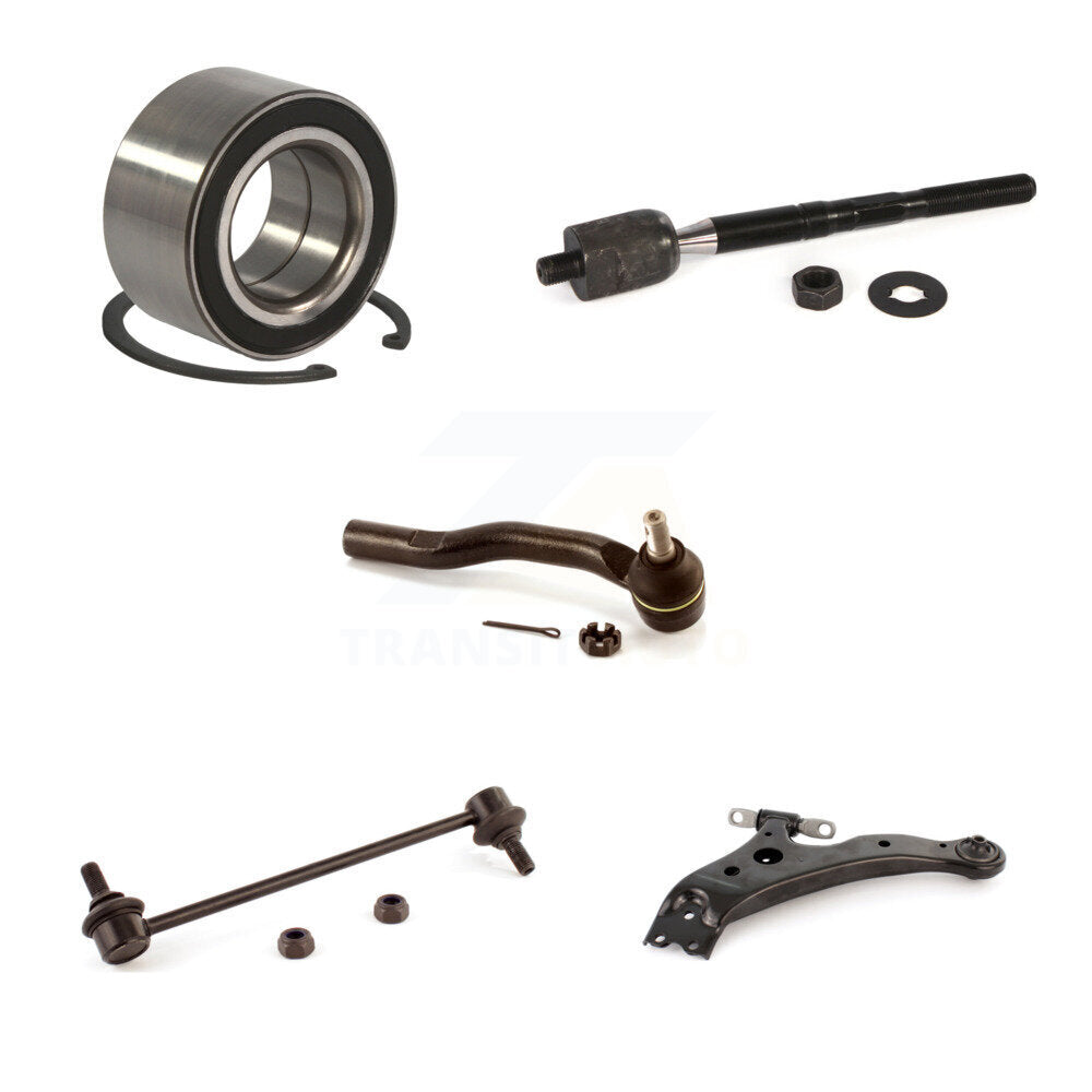 Bearing Lower Control Arm Tie Rod End Link Front Left Kit (5Pc) For Toyota Camry