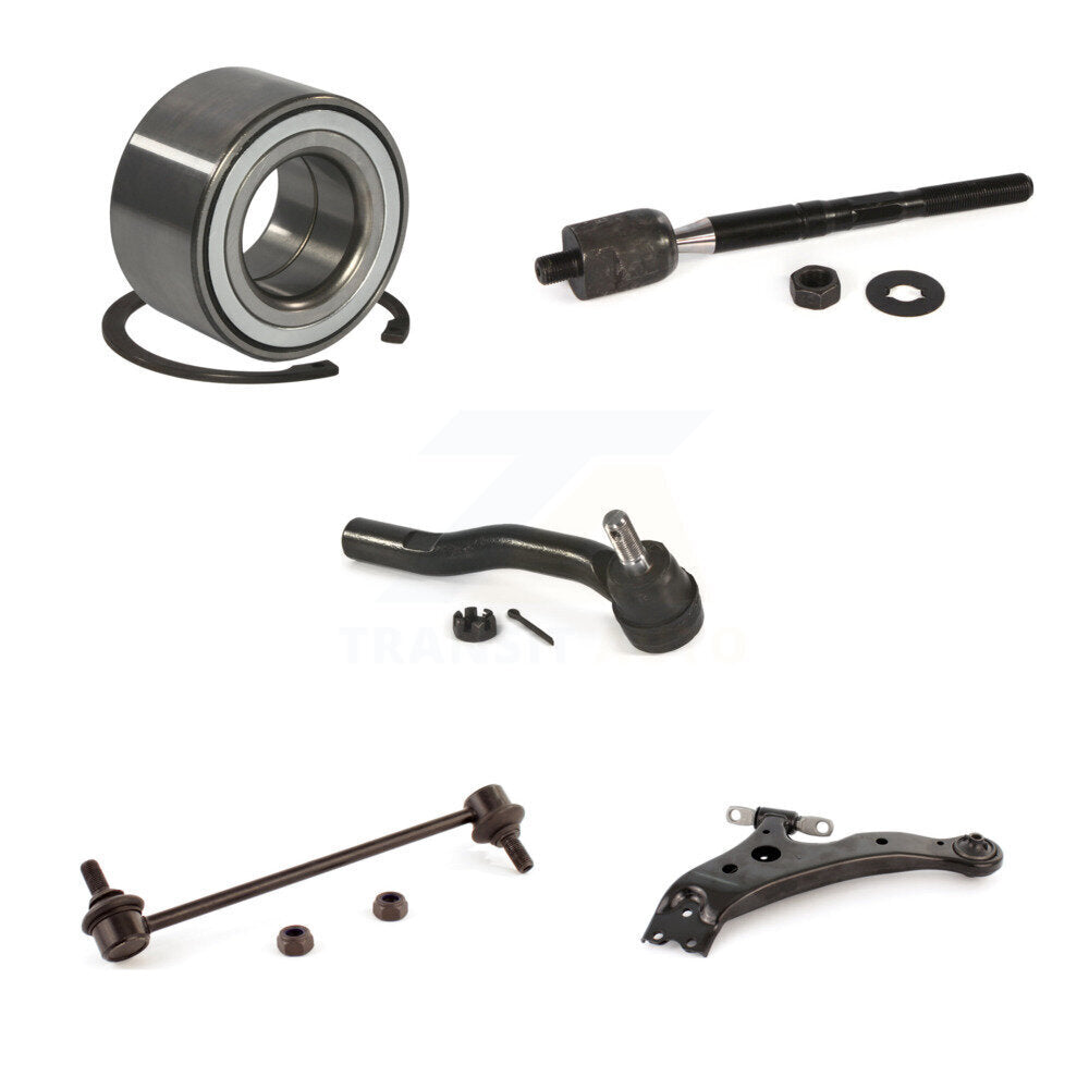 Bearing Lower Control Arm Tie Rod End Link Front Left Kit (5Pc) For Toyota Camry