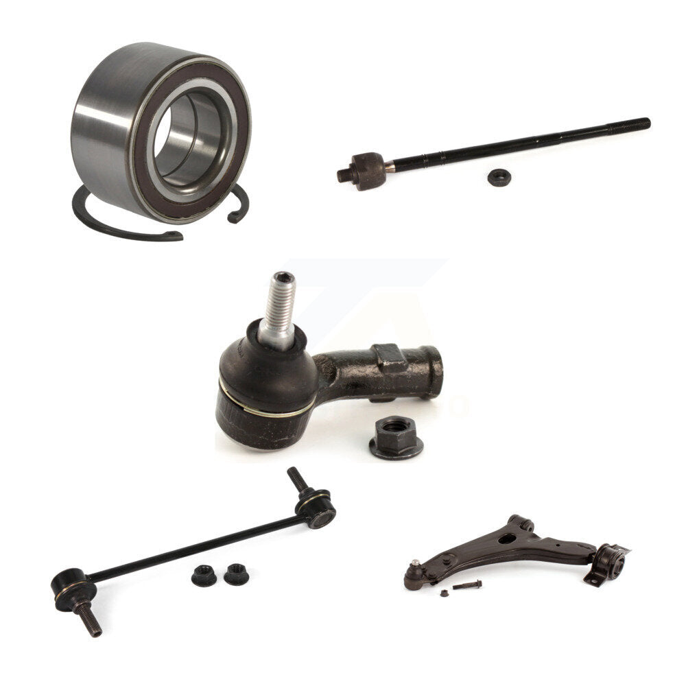 Wheel Bearing Lower Control Arm Tie Rod Link Front Left Kit (5Pc) For Ford Focus
