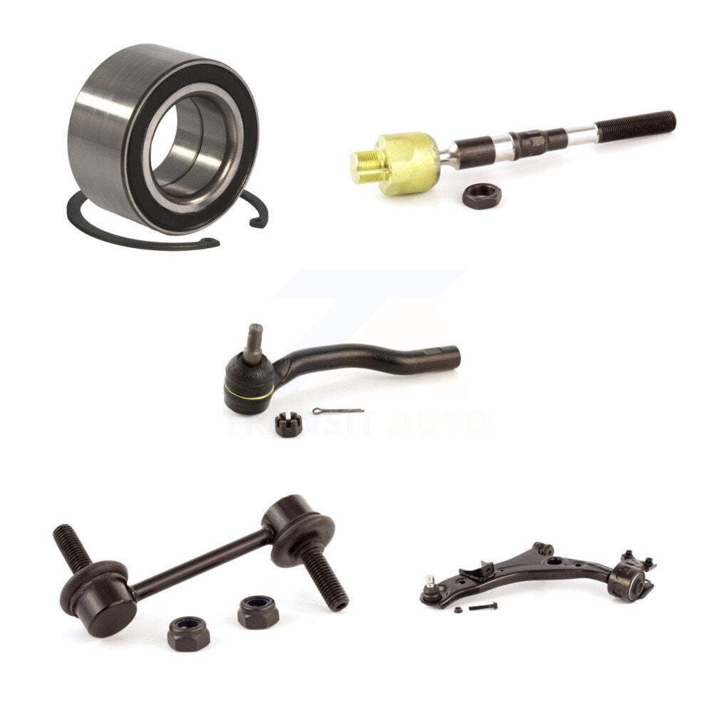 Bearing Lower Control Arm Tie Rod & Link Front Left Kit (5Pc) For Ford Edge MKX