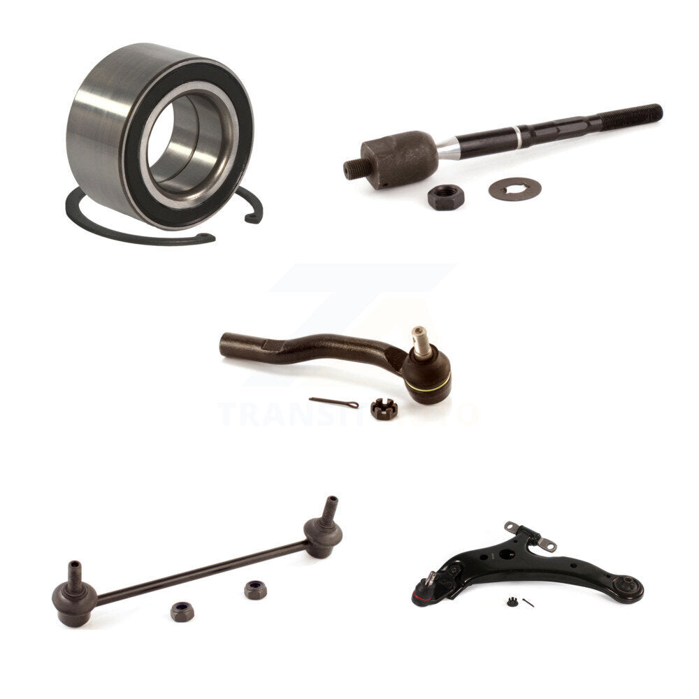 Bearing Lower Control Arm Tie Rod End Link Front Left Kit (5Pc) For Toyota Camry