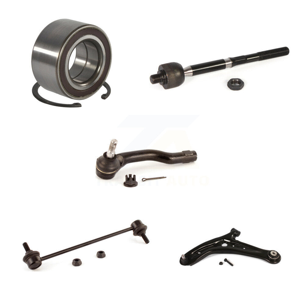 Bearing Lower Control Arm Tie Rod & Link Front Left Kit (5Pc) For 11-14 Mazda 2