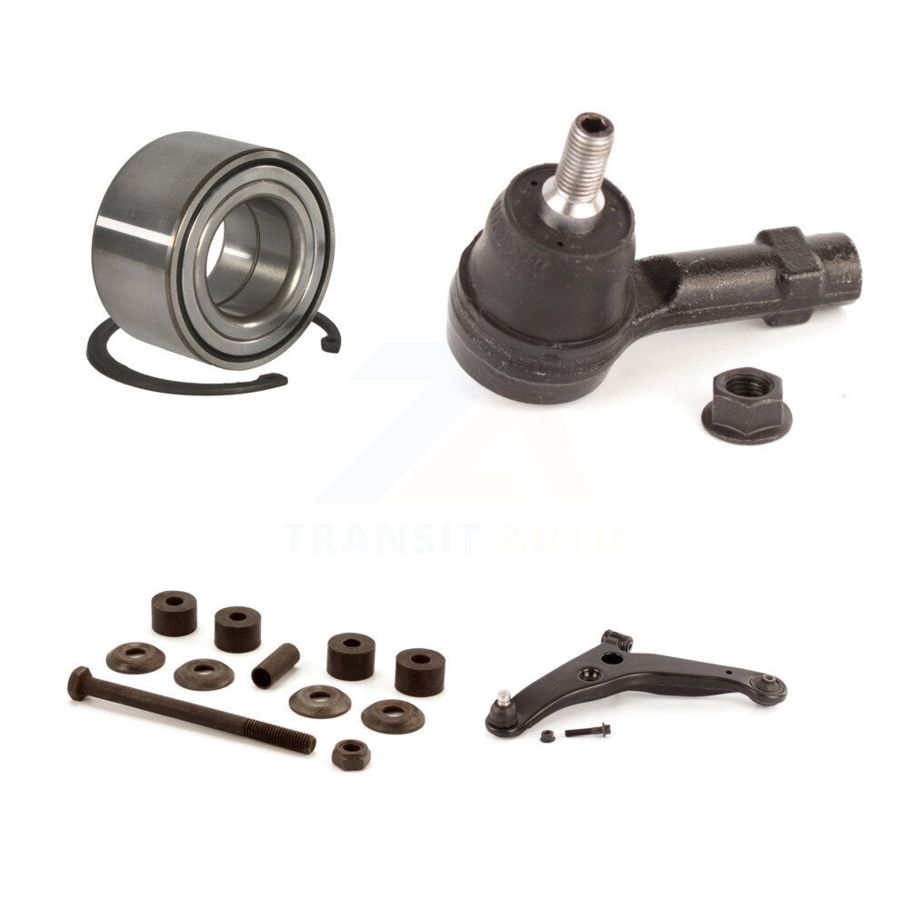 Bearing Lower Control Arm with Ball Joint Outer Tie Rod Link Front Left Kit For