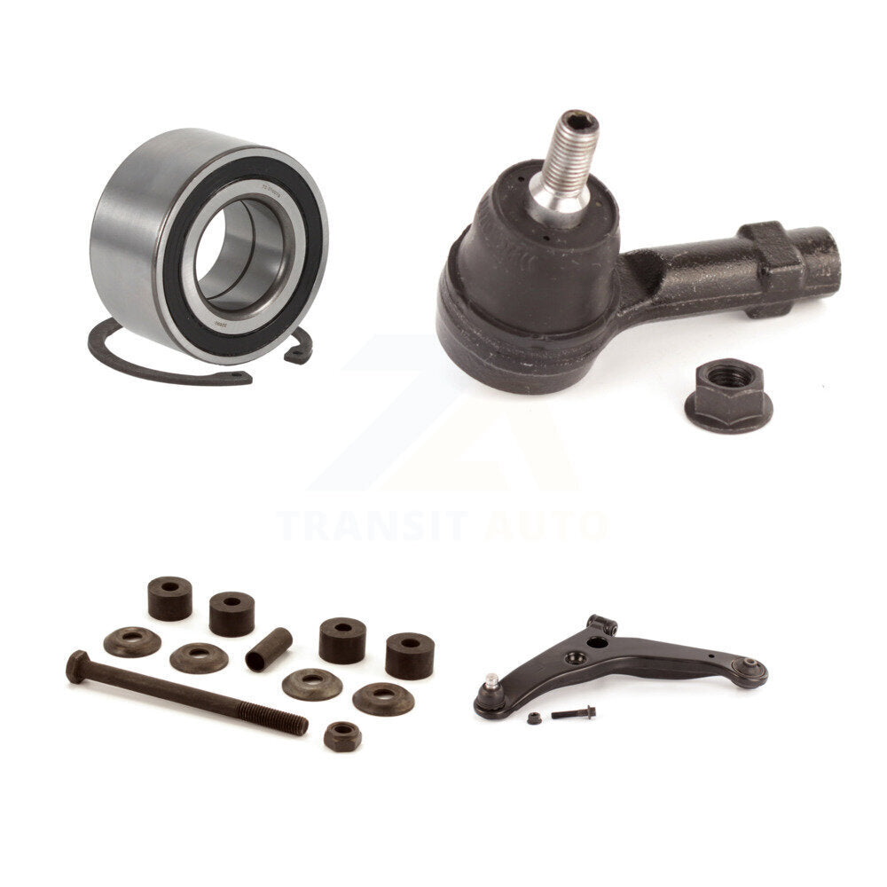 Bearing Lower Control Arm with Ball Joint Outer Tie Rod Link Front Left Kit For