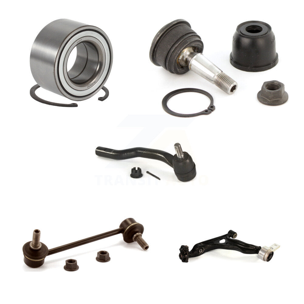 Wheel Lower Control Arm Upper Ball joint Outer Tie Rod Link Front Right Kit For