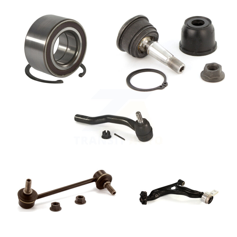 Wheel Lower Control Arm Upper Ball joint Outer Tie Rod Link Front Right Kit For