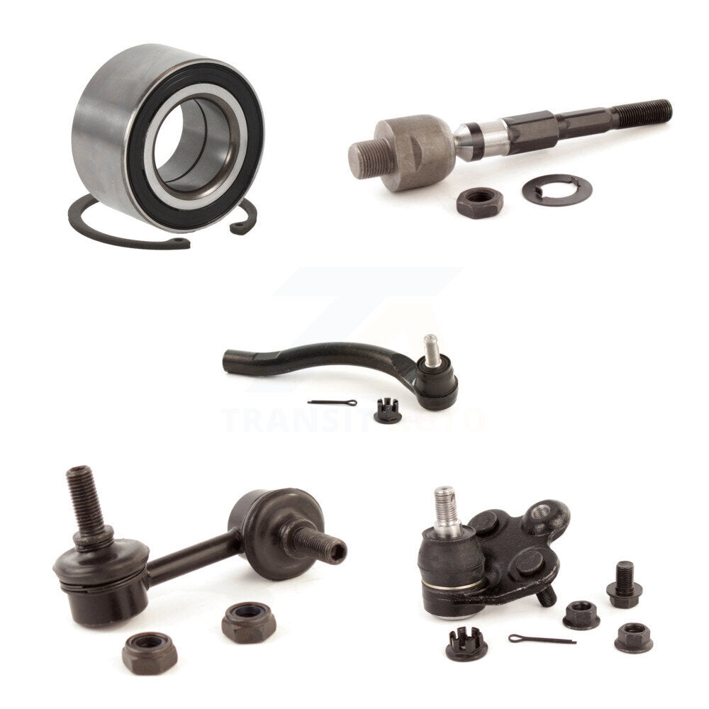 Bearing Lower Ball Joint Tie Rod Link Front Right Kit (5Pc) For Honda Civic CSX
