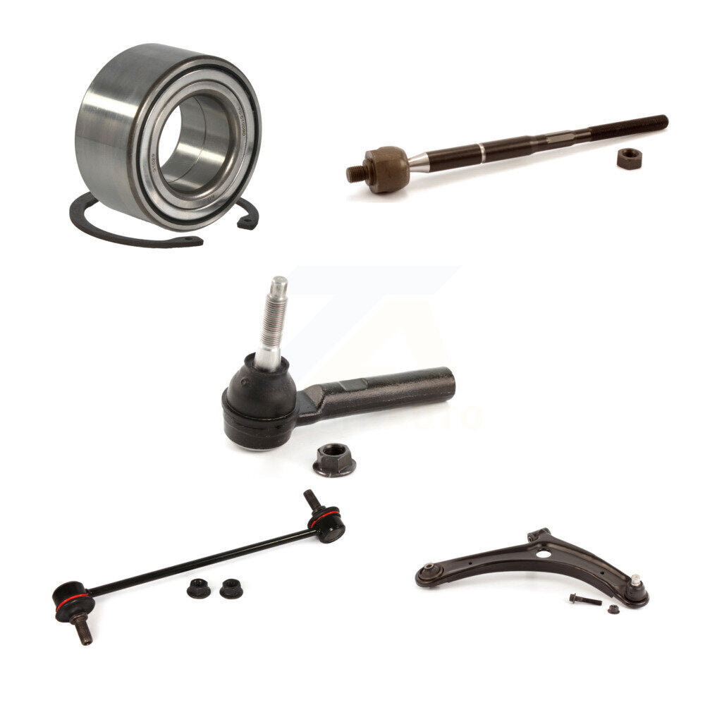 Bearing Lower Arm Tie Rod & Link Front Right Kit (5Pc) For Jeep Patriot Compass