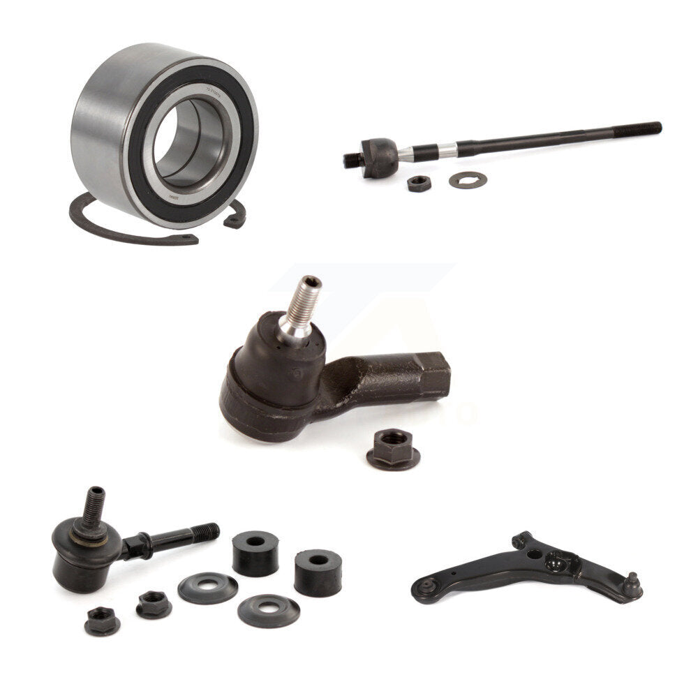 Bearing Lower Arm Tie Rod & Link Front Right Kit (5Pc) For Mitsubishi Outlander