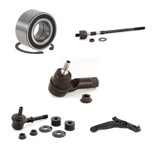 Bearing Lower Arm Tie Rod & Link Front Right Kit (5Pc) For Mitsubishi Outlander