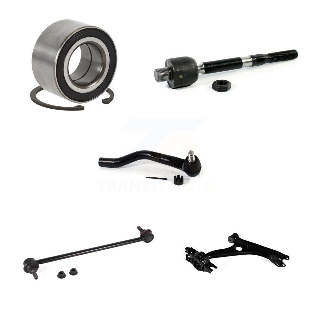 Bearing Lower Control Arm Tie Rod End Link Front Right Kit (5Pc) For Honda Civic