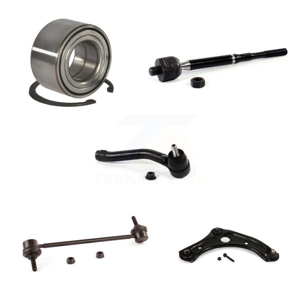 Bearing Lower Control Arm Tie Rod & Link Front Right Kit (5Pc) For Nissan Micra